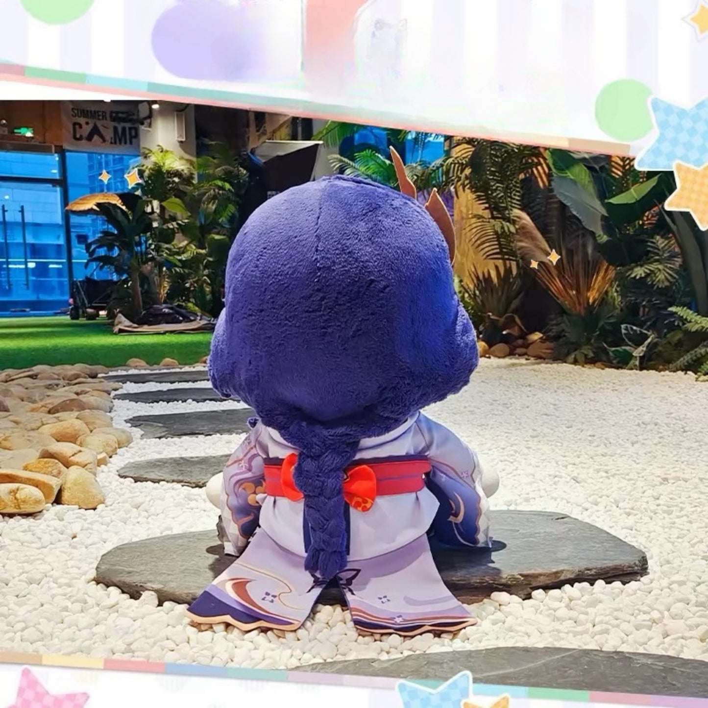 Yolo Anime Genshin Impact Fanmade Raiden Shogun Plush Doll Dress Up Plushie 40CM