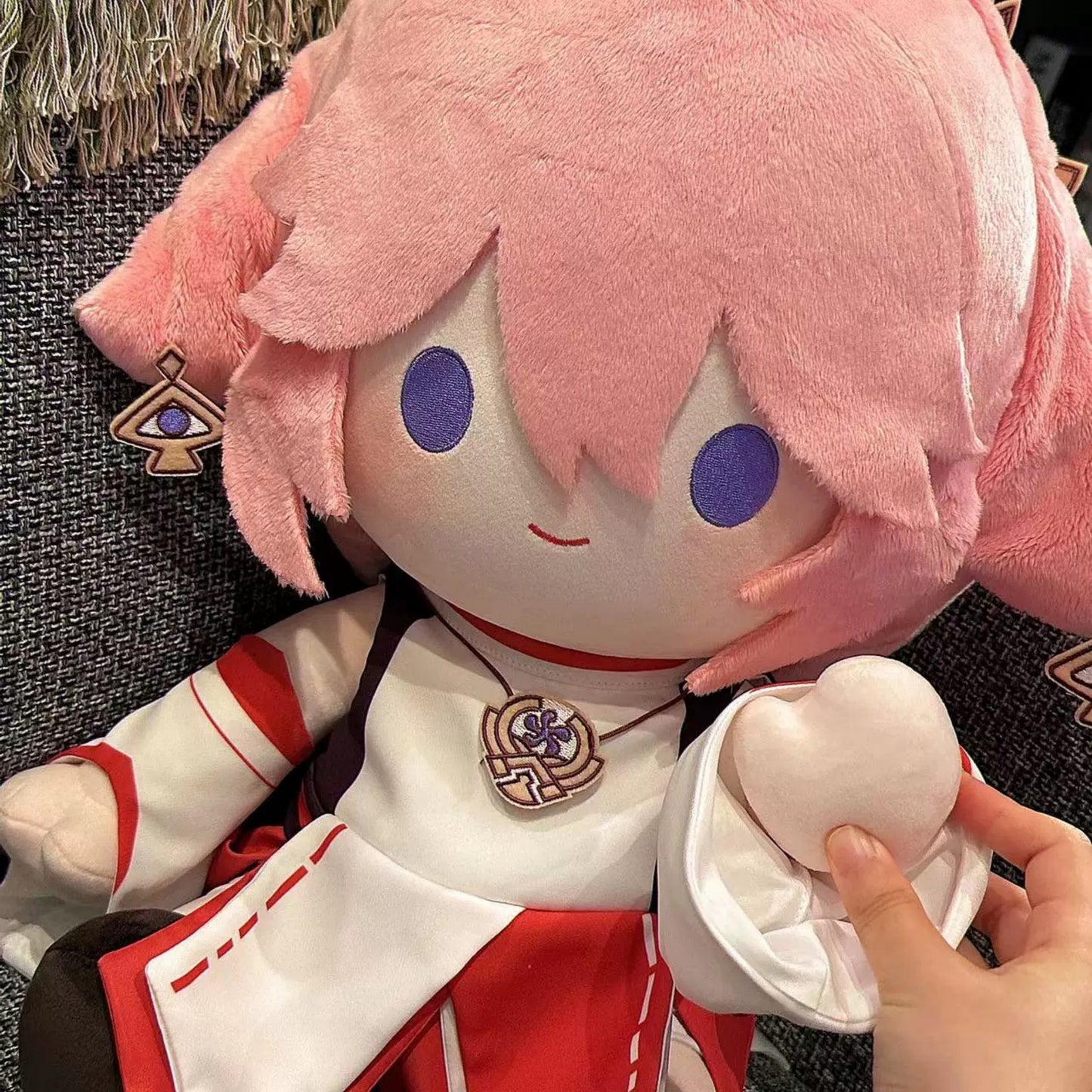 Genshin Impact Yae Miko Dress up Plush Doll Anime Soft Stuffed Plushie Toys