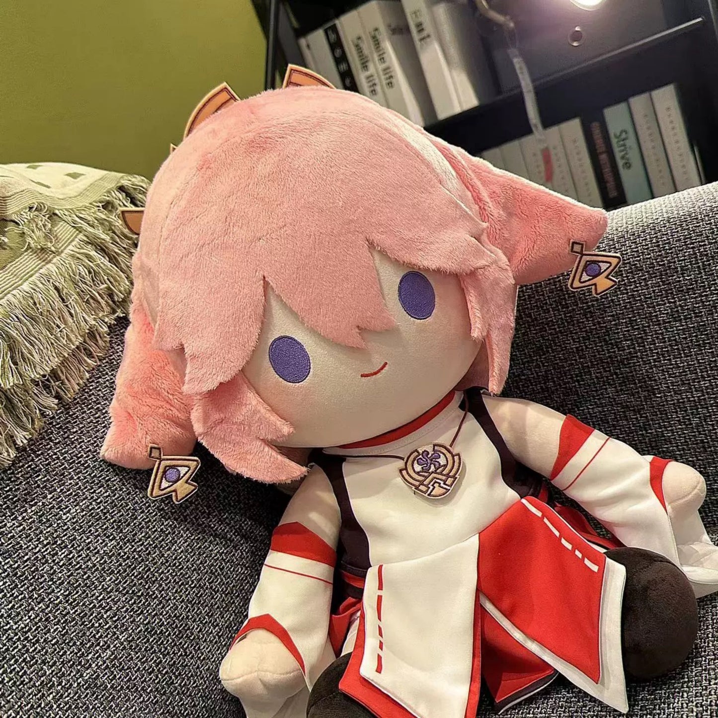 Genshin Impact Yae Miko Dress up Plush Doll Anime Soft Stuffed Plushie Toys