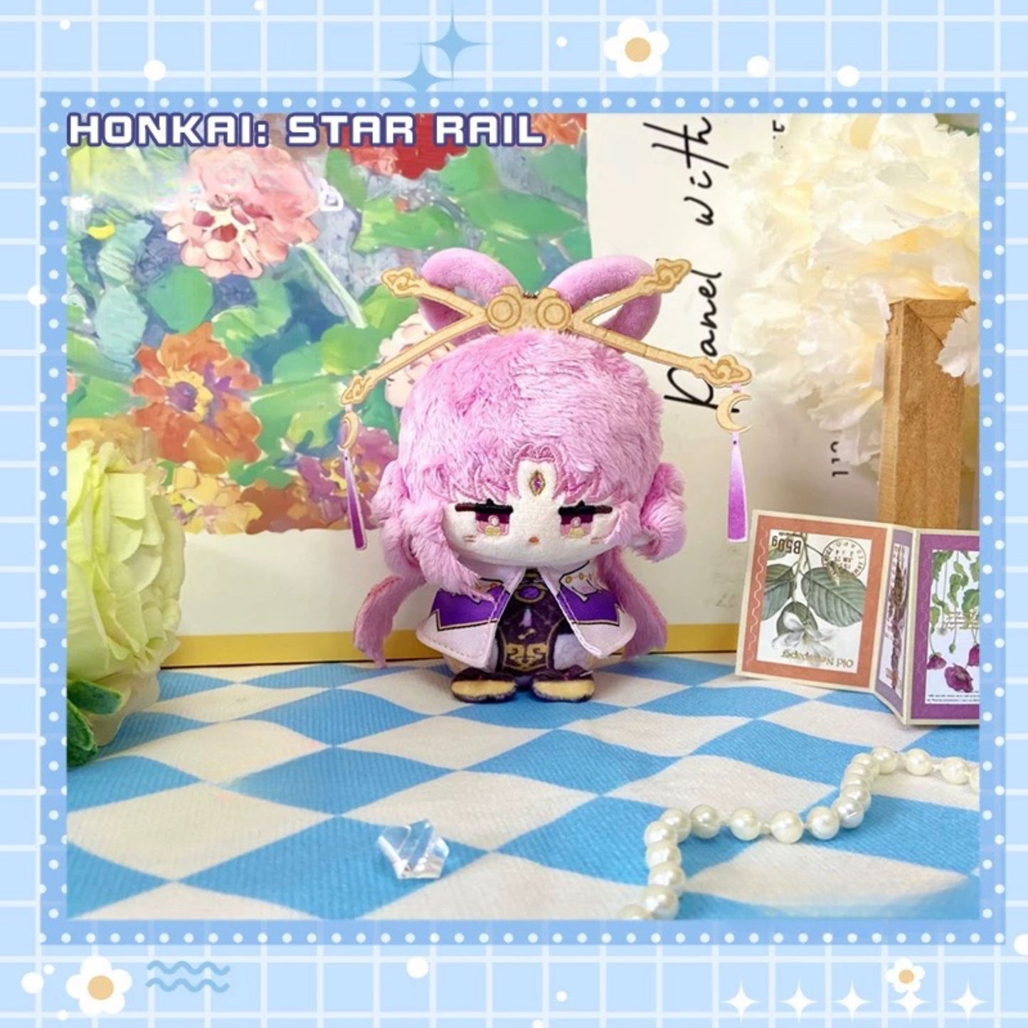 Yolo Anime Honkai: Star Rail Xuan Fu March 7th Stelle Gallagher Boothill Plush Keychain Toy