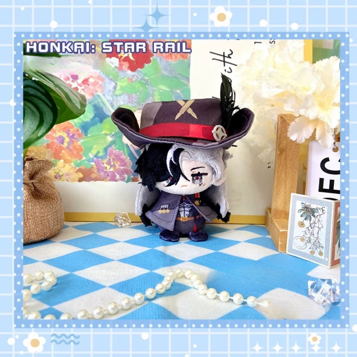 Yolo Anime Honkai: Star Rail Xuan Fu March 7th Stelle Gallagher Boothill Plush Keychain Toy