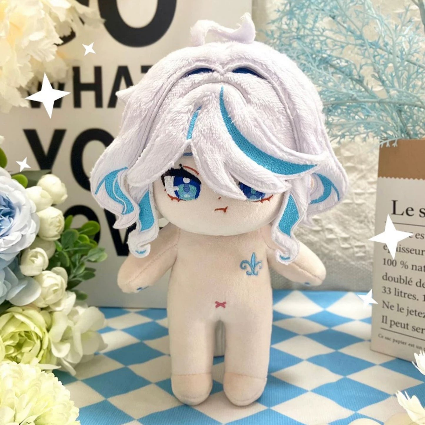 Yolo Anime Genshin Impact Furina Focalors Dress Up Plush Doll Toy 20 CM