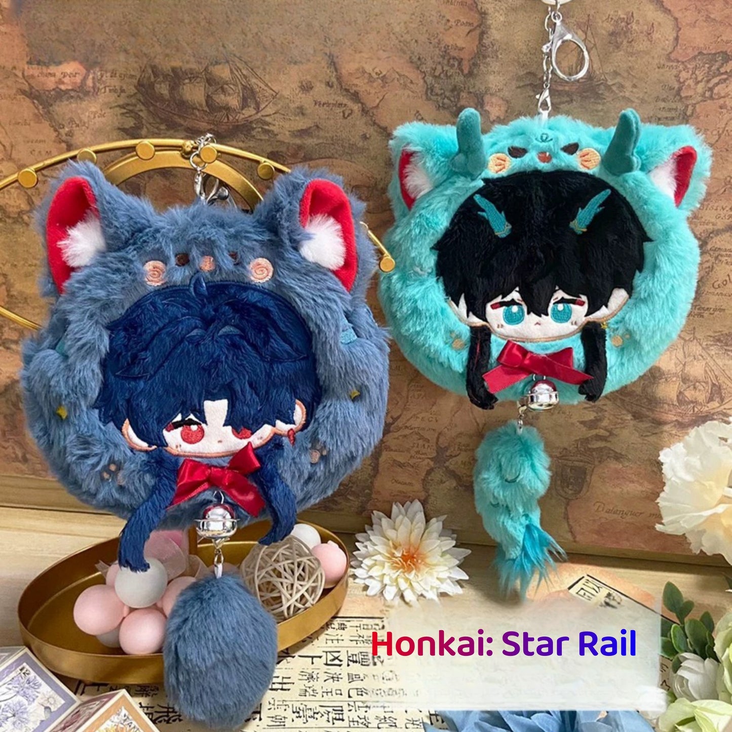 Yolo Anime Honkai: Star Rail Dan Heng Imbibitor Lunae Blade Plush Storage Bag Wallet Gift