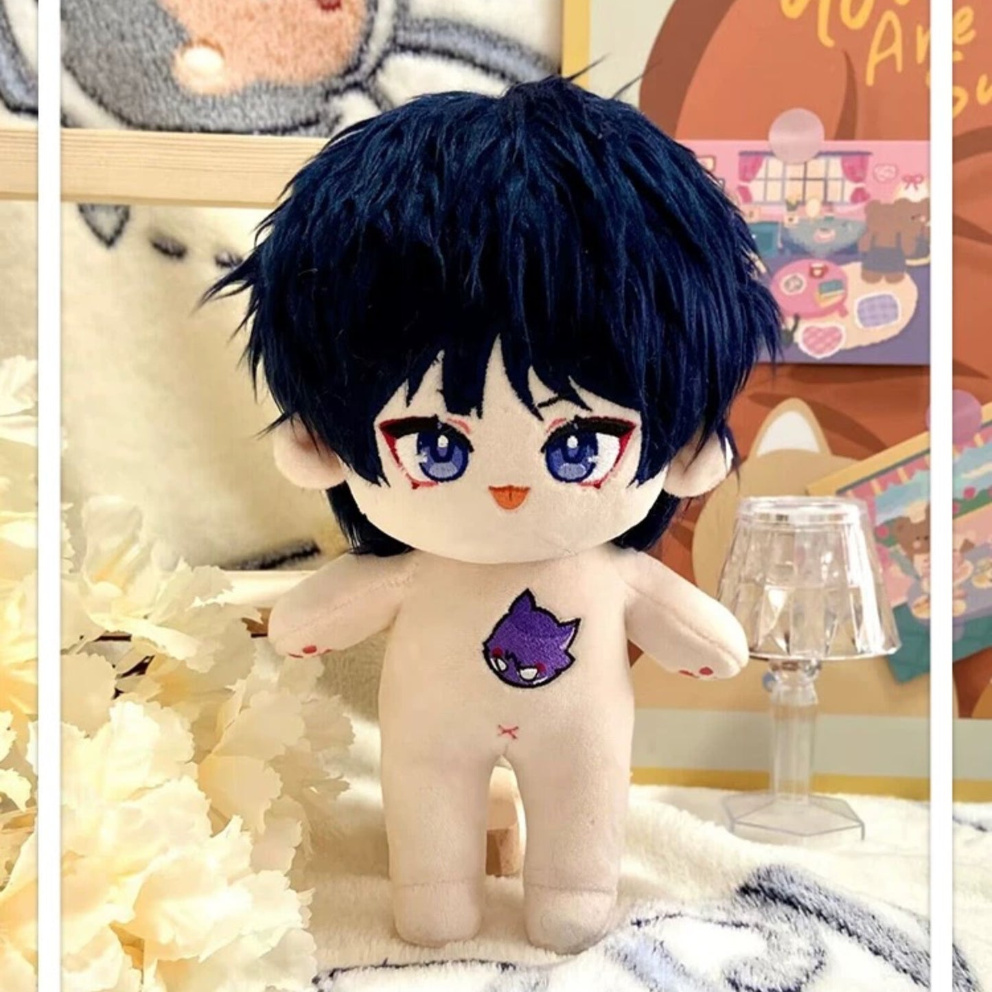 Yolo Anime Genshin Impact Wanderer Scaramouche Dress up Plushie 20cm Plush Doll Toys