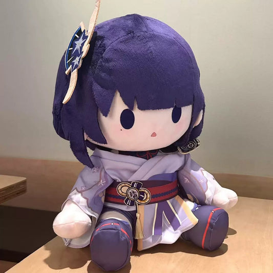Yolo Anime Genshin Impact Fanmade Raiden Shogun Plush Doll Dress Up Plushie 40CM
