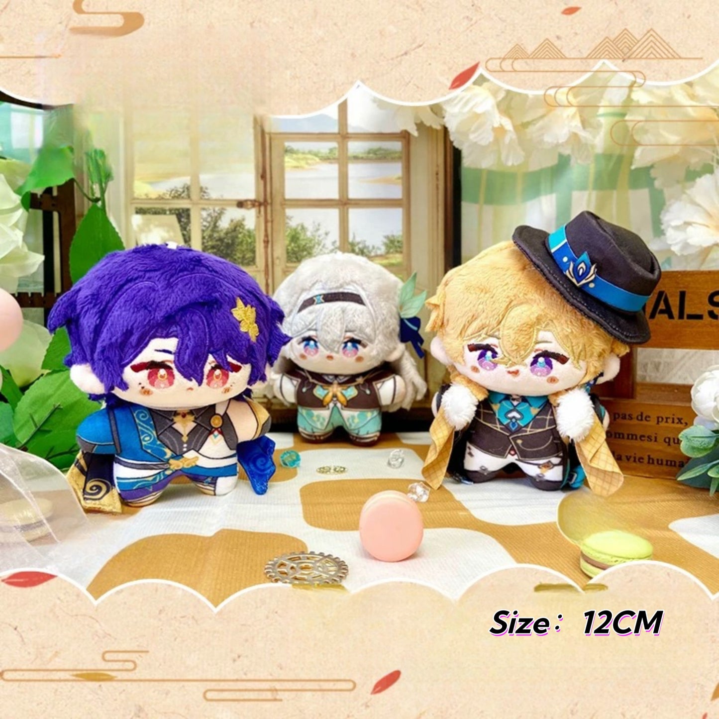 Yolo Anime Honkai Star Rail Firefly Aventurine Dr.Ratio Plush Doll Keychain Stuffed Plushie Toy