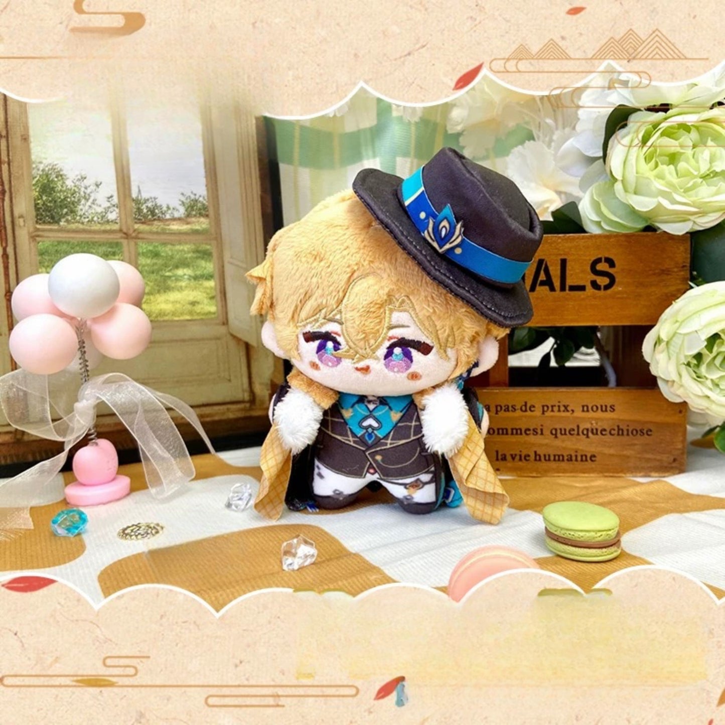 Yolo Anime Honkai Star Rail Firefly Aventurine Dr.Ratio Plush Doll Keychain Stuffed Plushie Toy