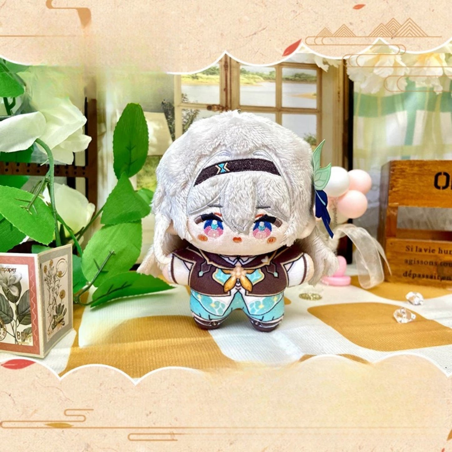 Yolo Anime Honkai Star Rail Firefly Aventurine Dr.Ratio Plush Doll Keychain Stuffed Plushie Toy