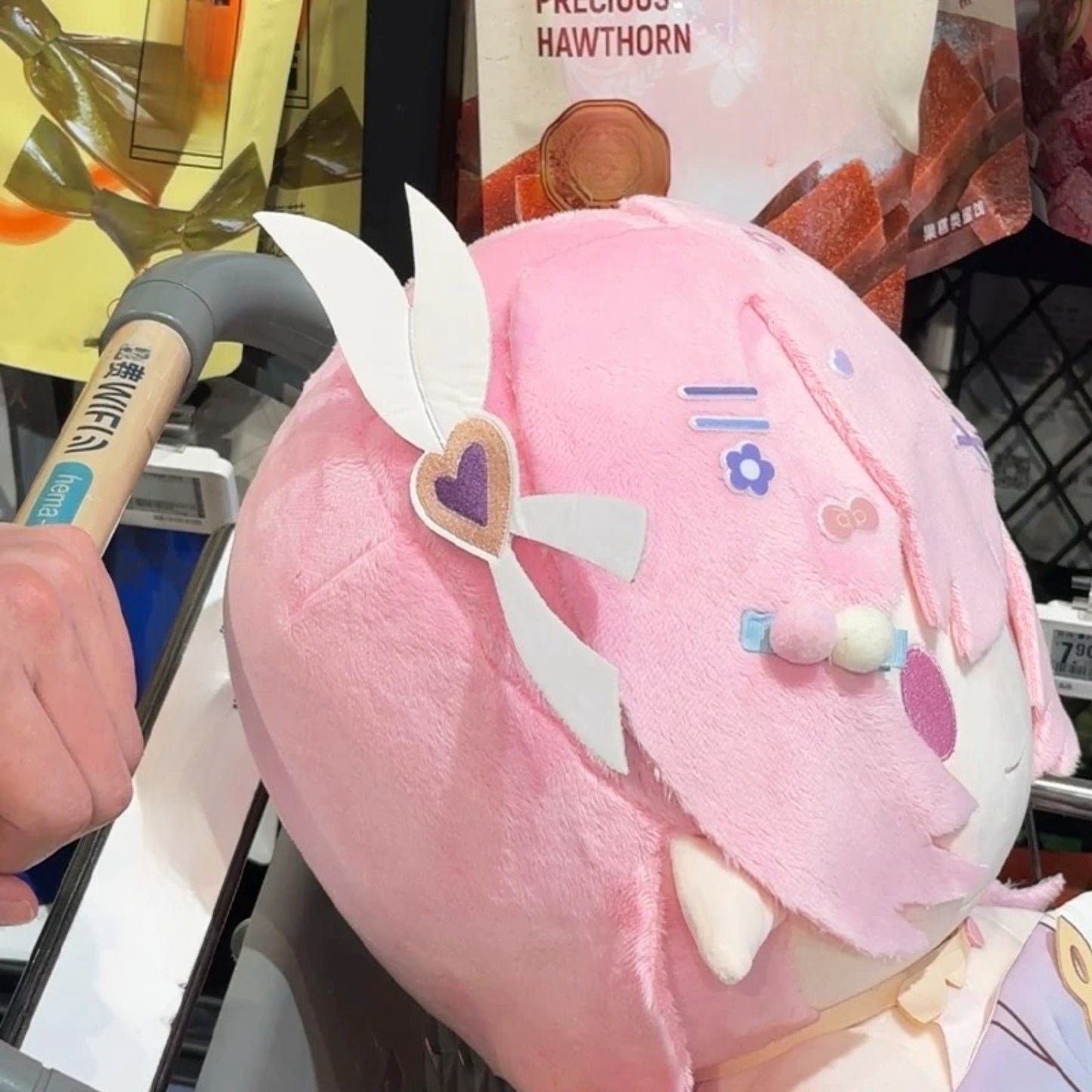 Yolo Anime Honkai Impact 3 Elysia  Plush Doll Sitting  Dress Up Plushie Stuffed Toy 40CM