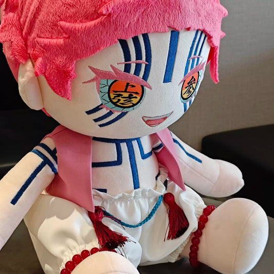 YoloAnime Akaza Inspired Plush Doll Demon Warrior Stuffed Figure Fan |Fan-made Collectible
