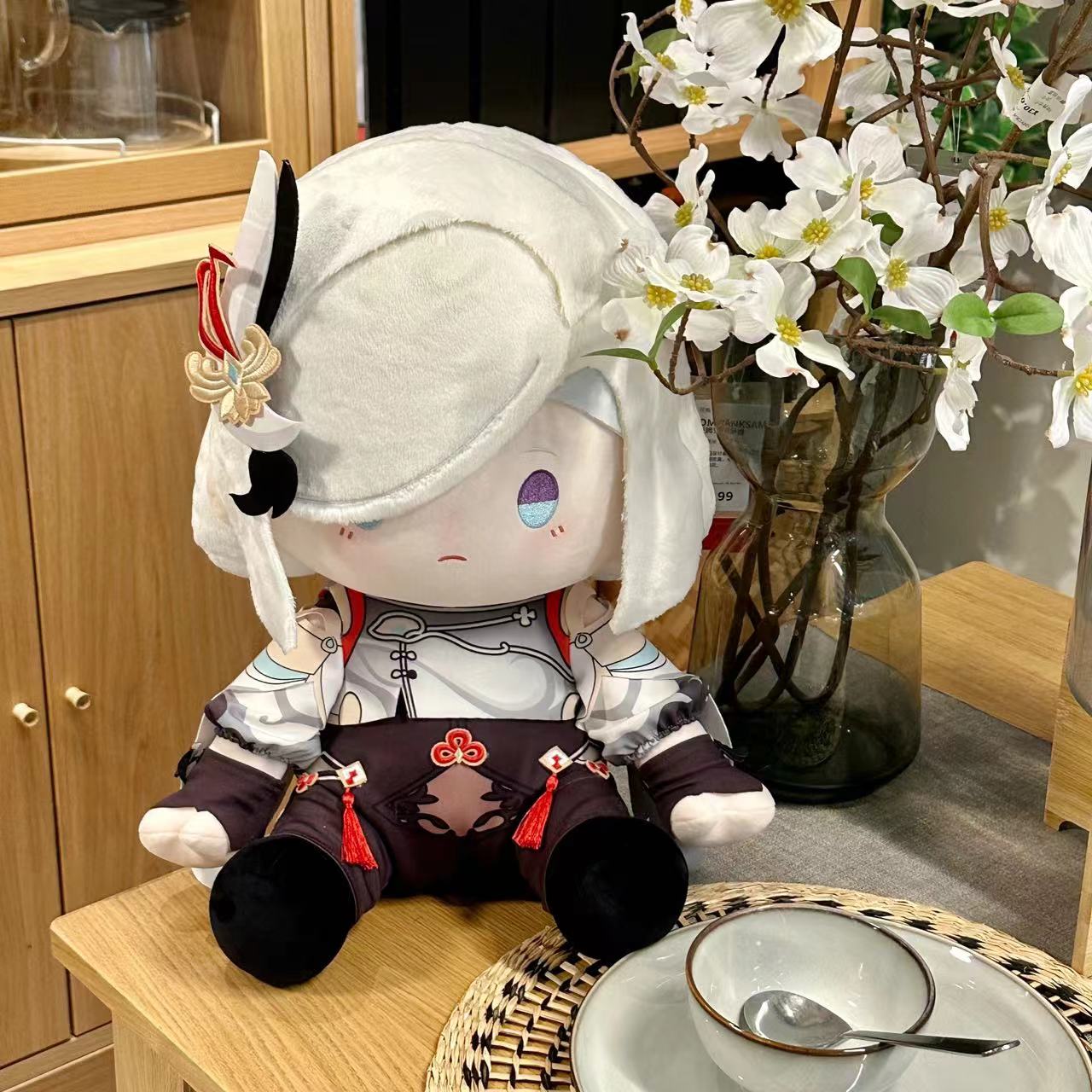 Yolo Anime Genshin Impact Shenhe  Plush Doll Dress up Stuffed Toy Gift