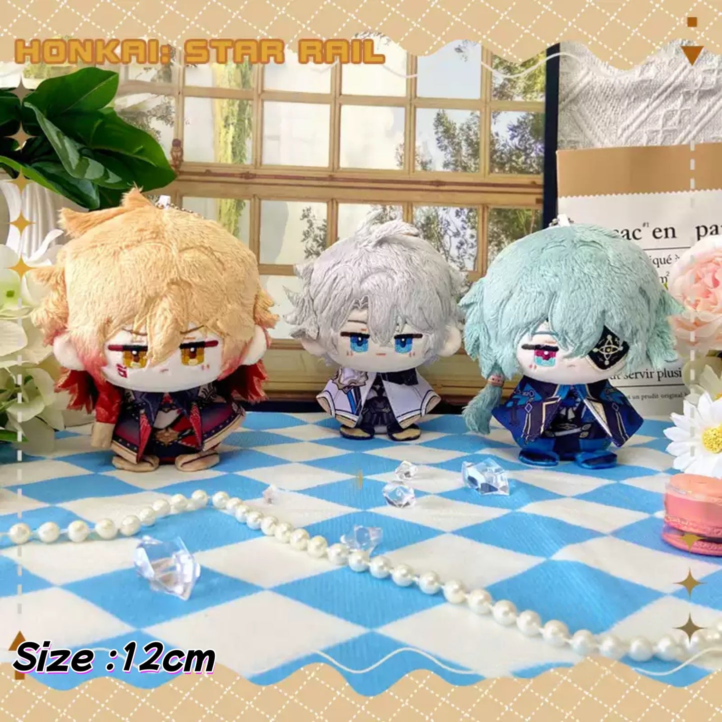 YoloAnime Honkai: Star Rail Anaxagoras 12cm Plush Doll Pendant Toy Keychain