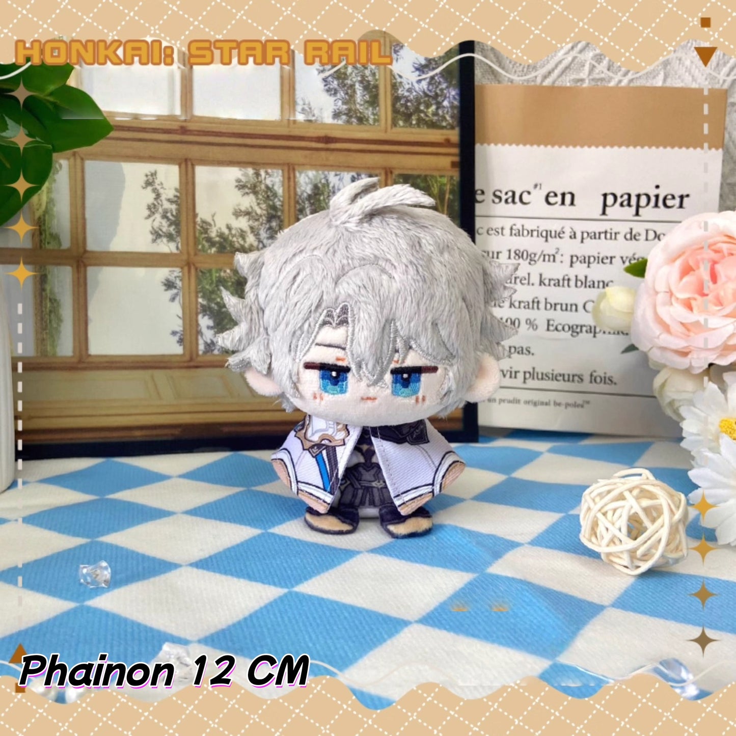 YoloAnime Honkai: Star Rail Anaxagoras 12cm Plush Doll Pendant Toy Keychain