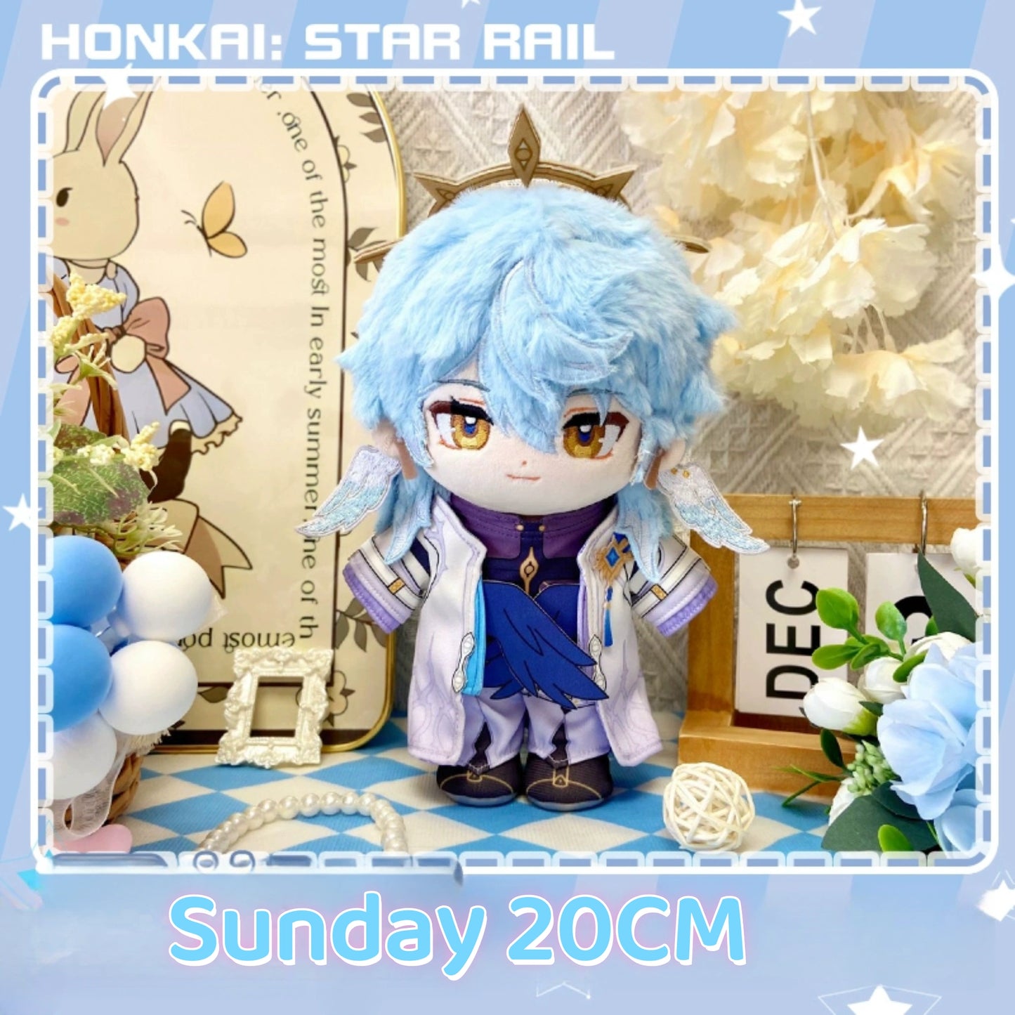 Honkai: Star Rail Sunday Plush Doll Stuffed Dress Up Toy Plushie 20cm