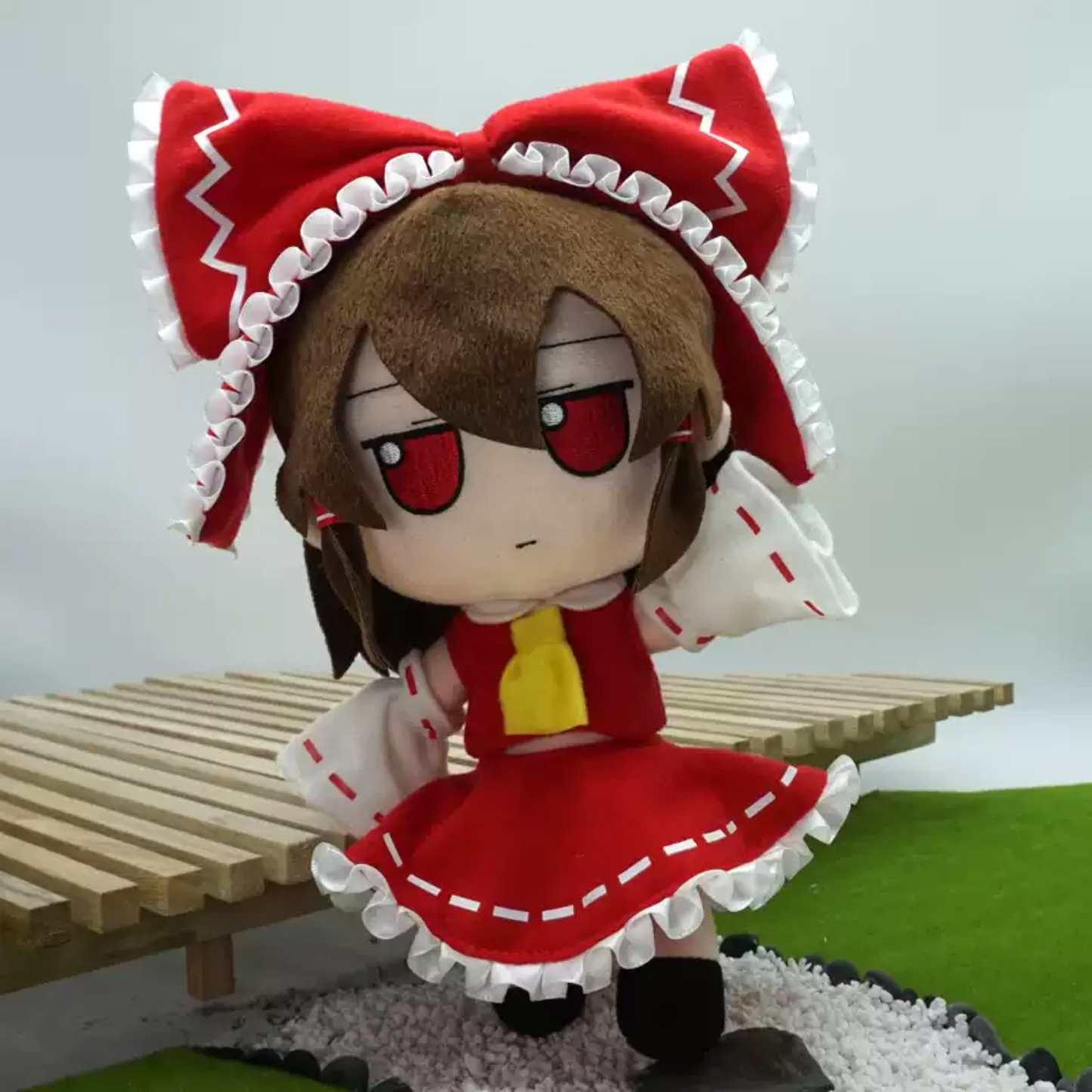 Touhou Project Fumo Hakurei Reimu PVC Skeleton Ver. Plush Doll Stuffed Toy 24CM Plushie