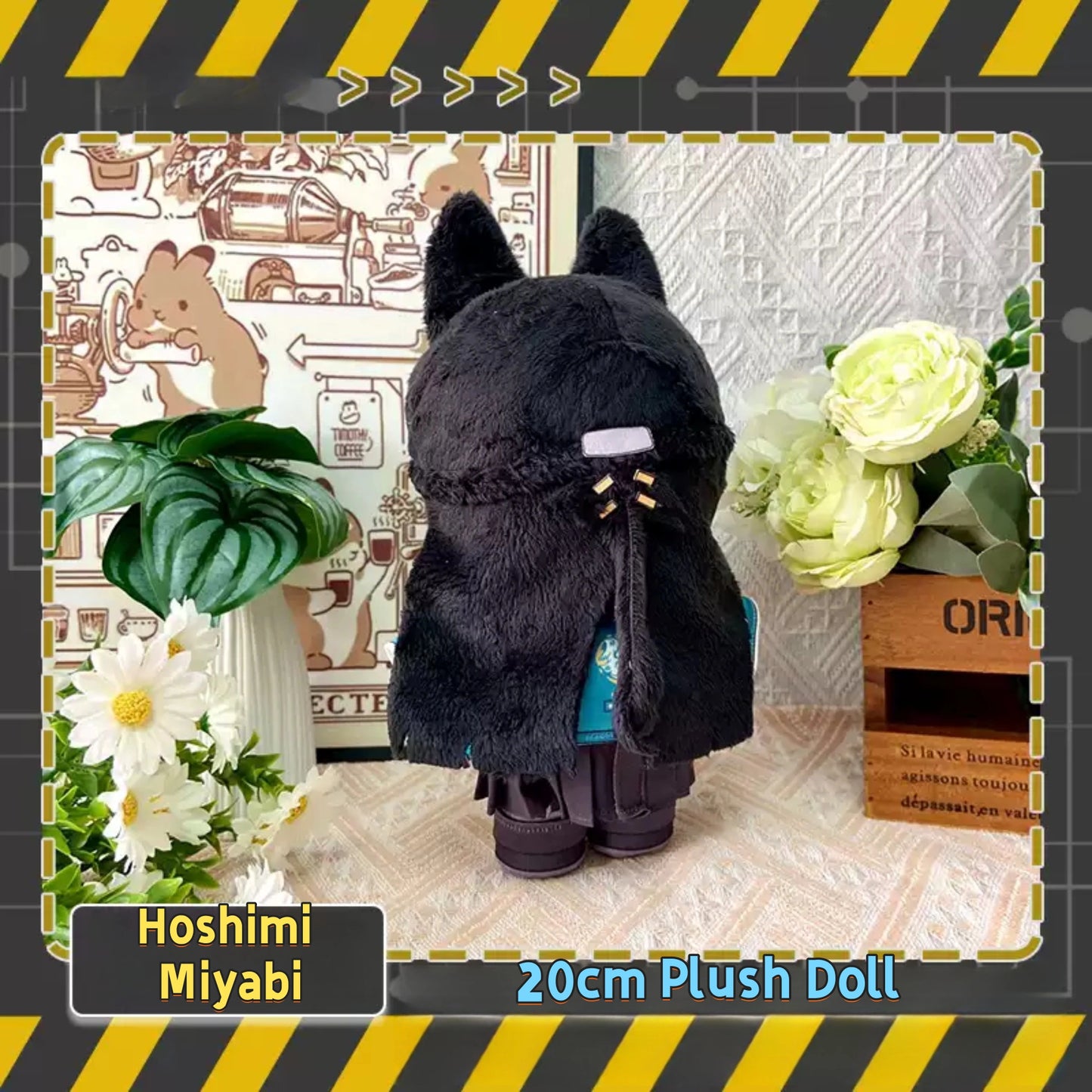 Yolo Anime Zenless Zone Zero Hoshimi Miyabi Dress Up Plush Doll Toy Gift 20cm
