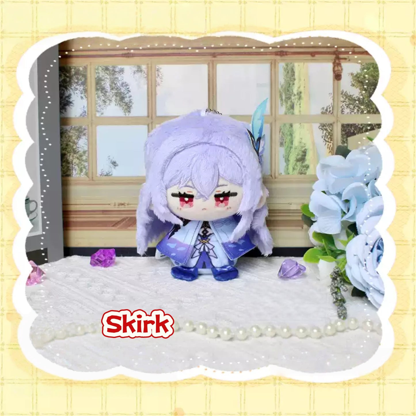 Yolo Anime Skirk Ineffa Fan-made Plush Doll Keychain Pendant Cute Anime Collection Gift Toy 12CM