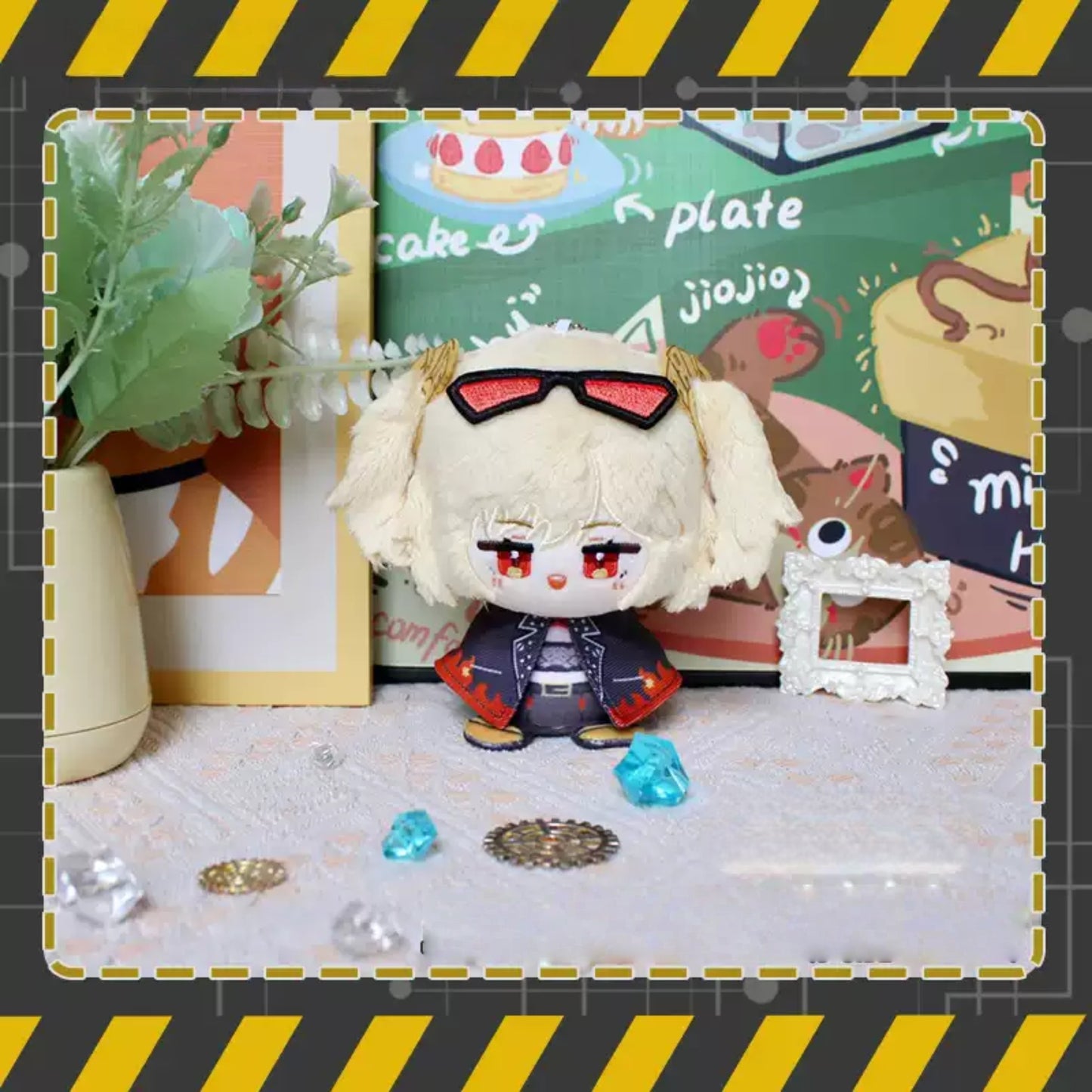 Yolo Anime Zenless Zone Zero Fan-made Vivian Hugo Vlad Burnice Whita Plush Doll Keychain Pendant Toy 12CM