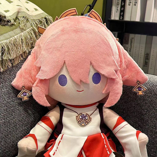 Genshin Impact Yae Miko Dress up Plush Doll Anime Soft Stuffed Plushie Toys