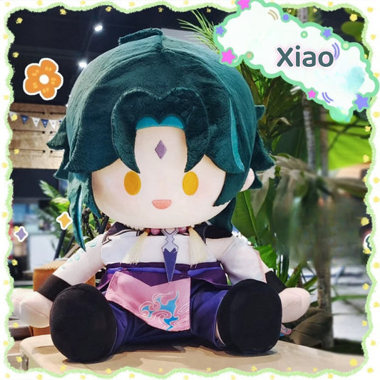 Yolo Anime  Genshin Impact Xiao Plush Dress up Doll Stuffed Toy Gift