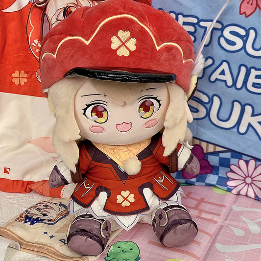 Yolo Anime Genshin Impact Klee  Plush Doll Dress up Toy Plushie 30cm