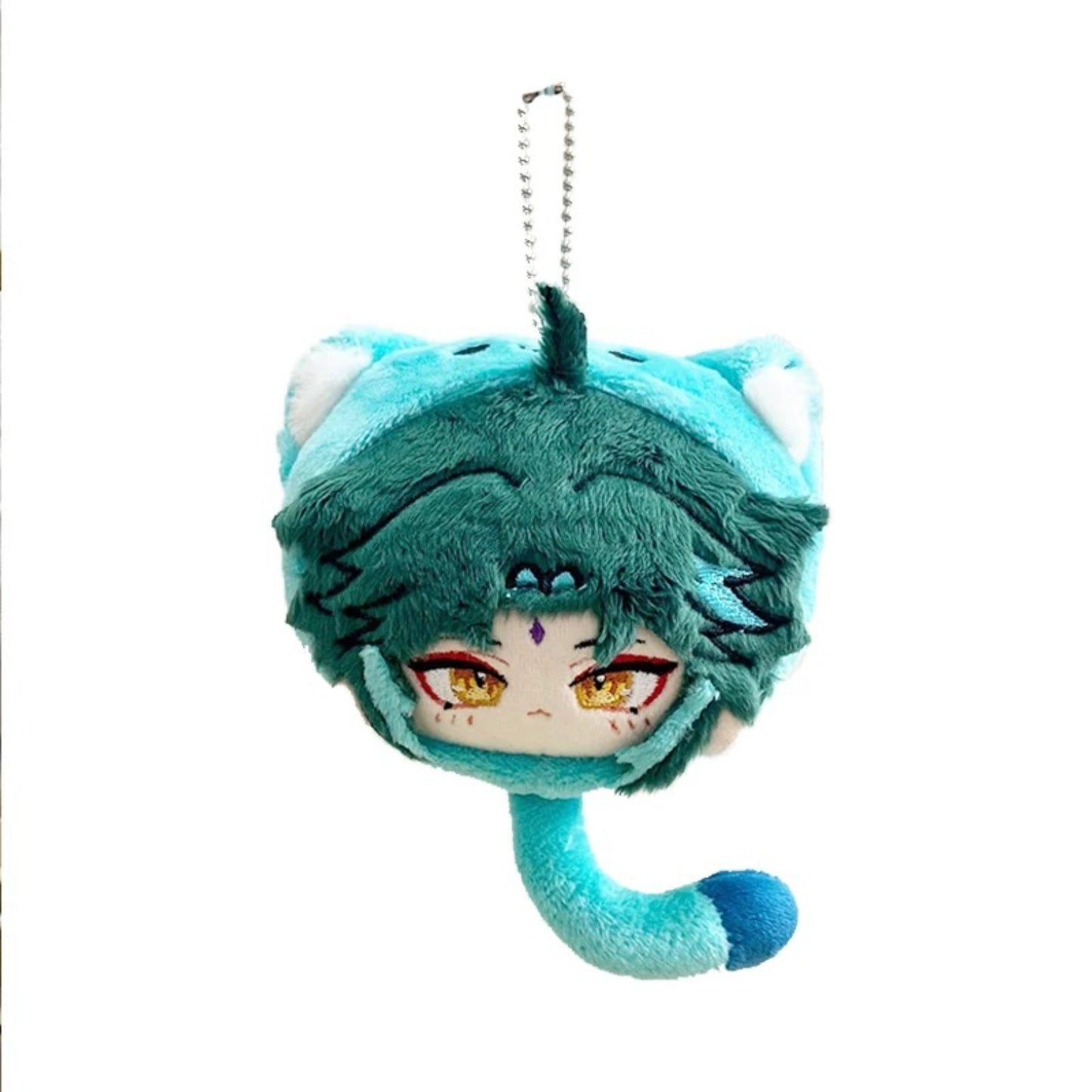 Yolo Anime  Genshin Impact Xiao  Plush Toy Doll Keychain Bag Pendant