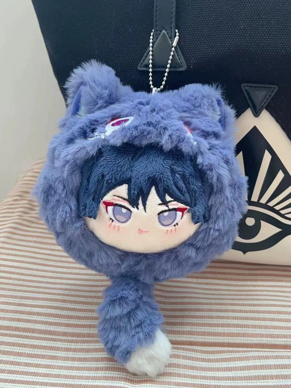 Yolo Anime Genshin Impact Wanderer Scaramouche Plush Toy  Ball Pendant 10 CM