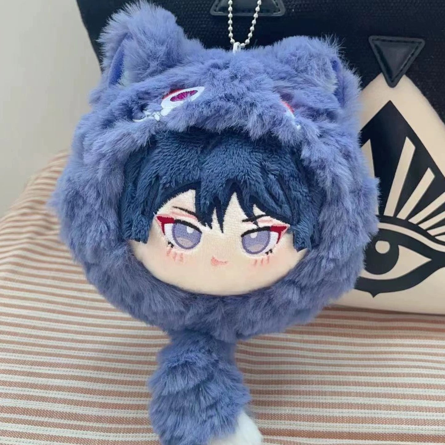 Yolo Anime Genshin Impact Wanderer Scaramouche Plush Toy  Ball Pendant 10 CM