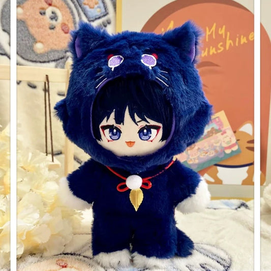 Yolo Anime Genshin Impact Wanderer Scaramouche  Dress up Plushie 20cm Plush Doll Toys