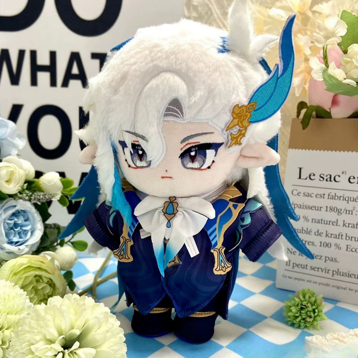 Yolo Anime Genshin Impact Neuvillette Plush Dress Up Plushie Toy 20CM