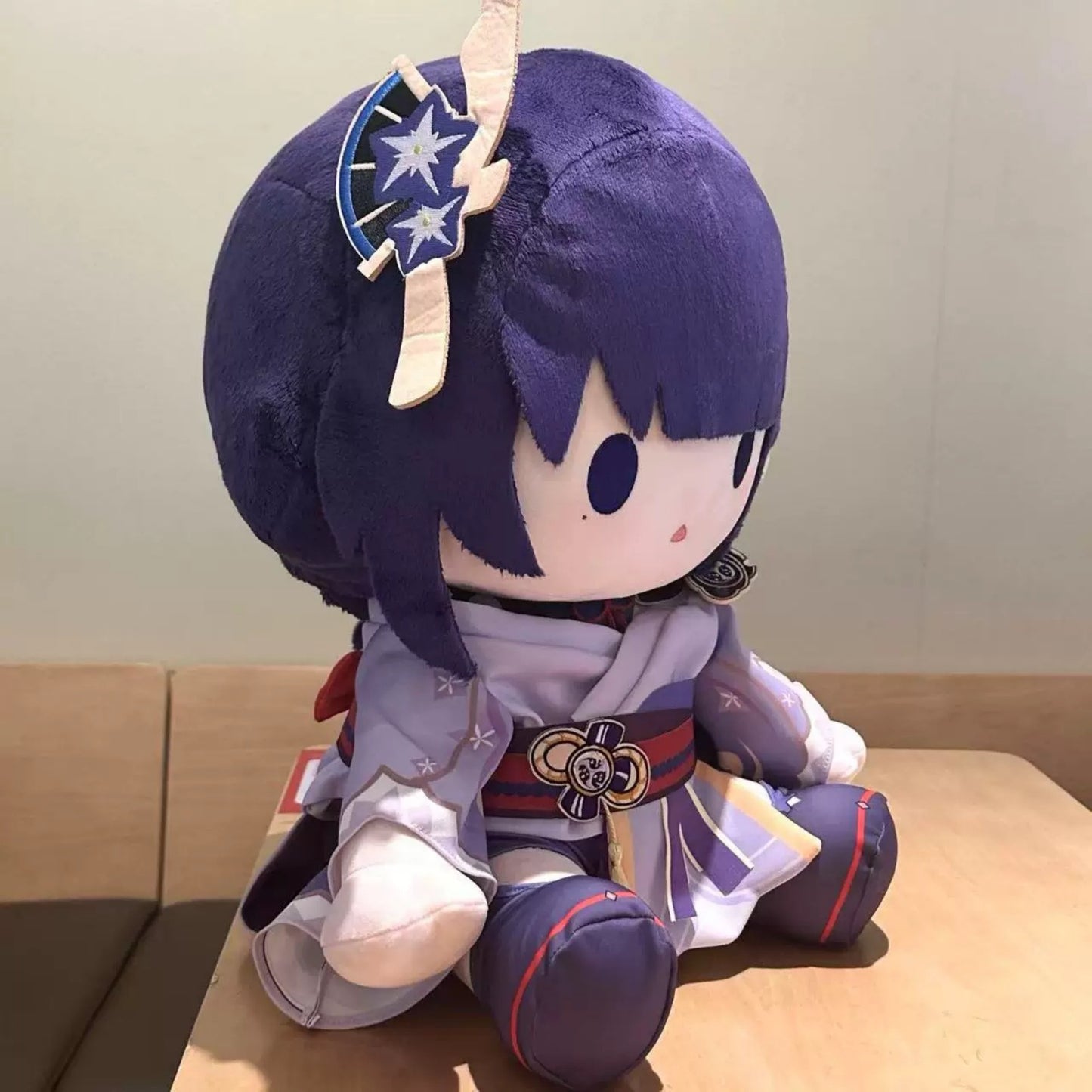 Yolo Anime Genshin Impact Fanmade  Raiden Shogun Plush Doll Dress Up Plushie 40CM