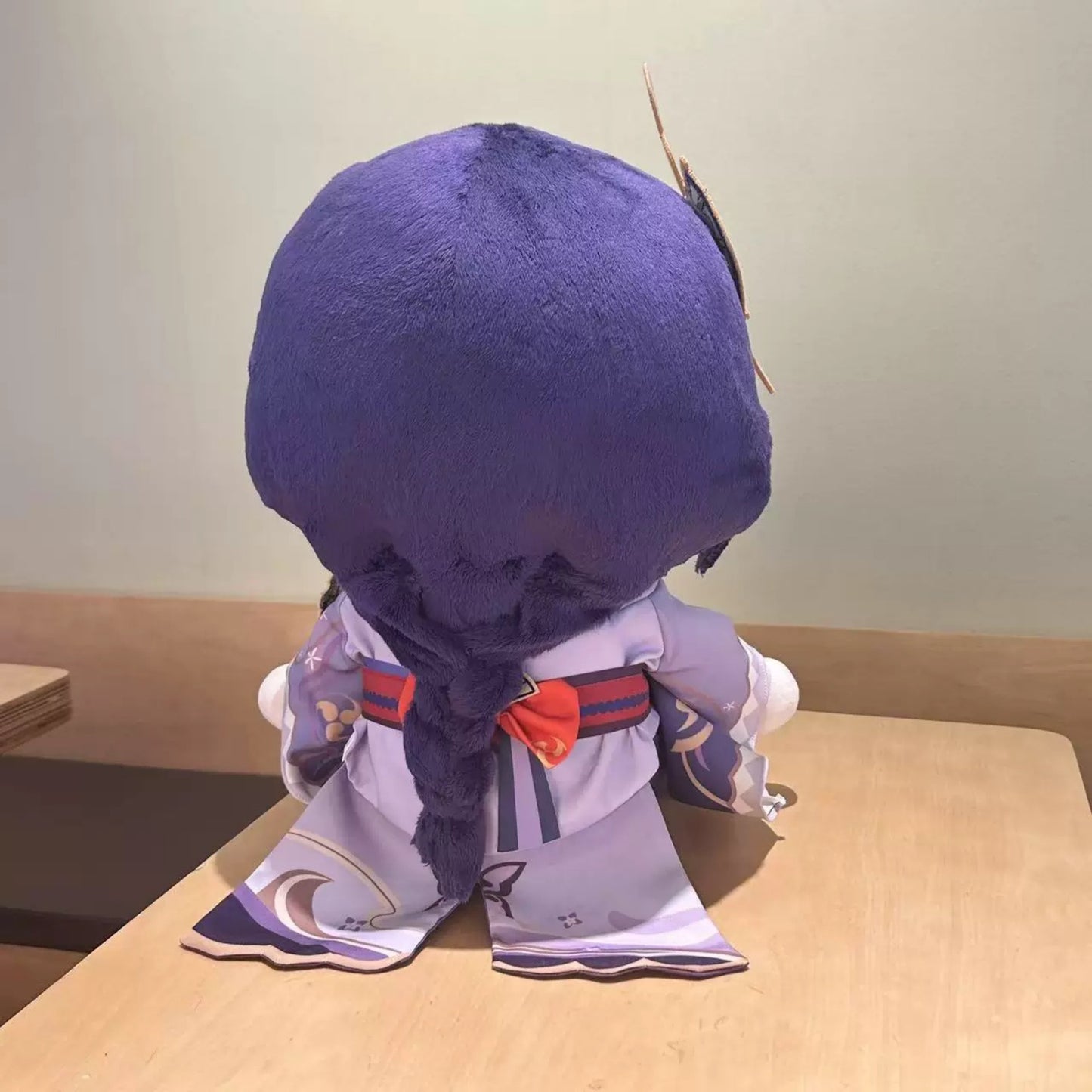 Yolo Anime Genshin Impact Fanmade  Raiden Shogun Plush Doll Dress Up Plushie 40CM