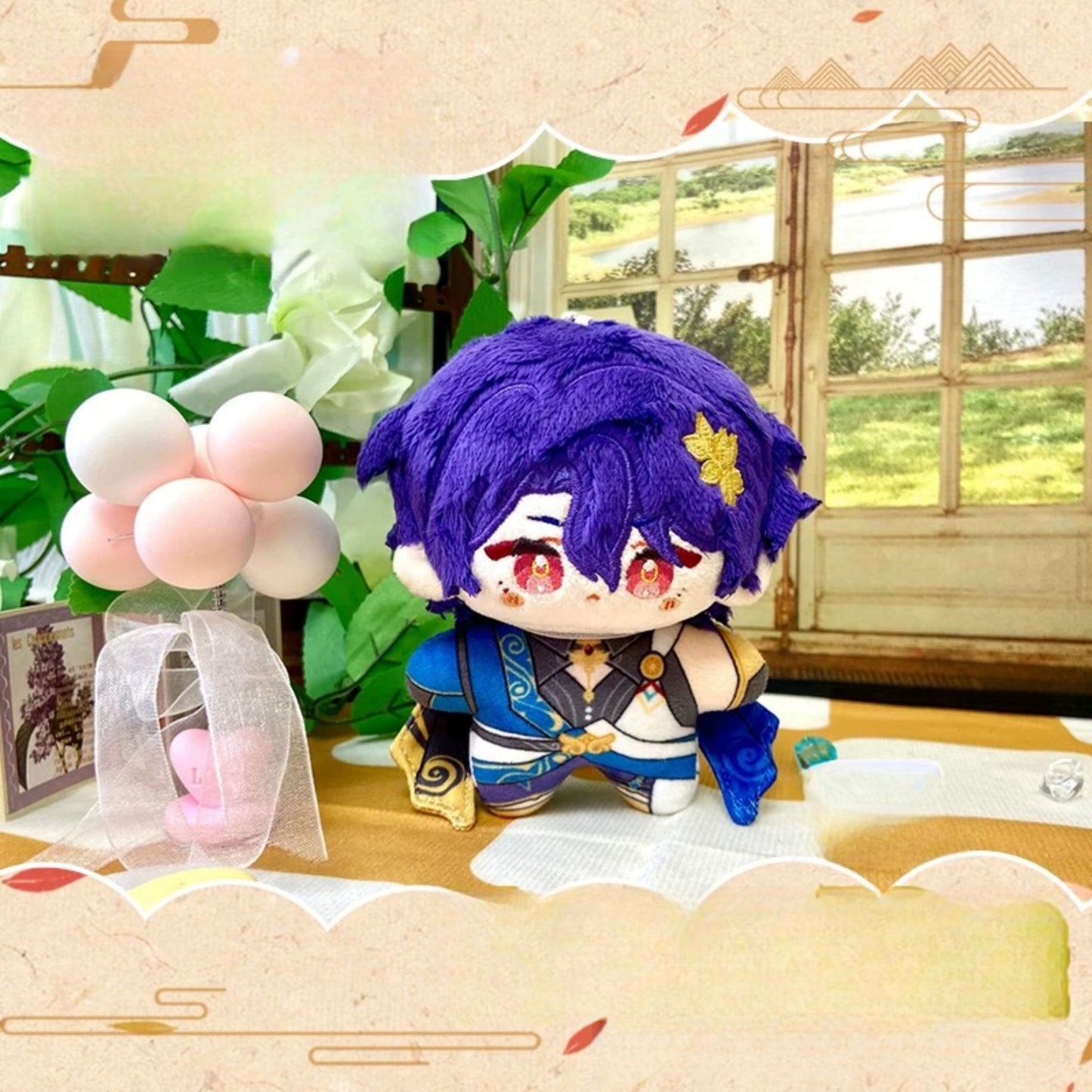 Yolo Anime Honkai Star Rail Firefly Aventurine Dr.Ratio Plush Doll Keychain Stuffed Plushie Toy
