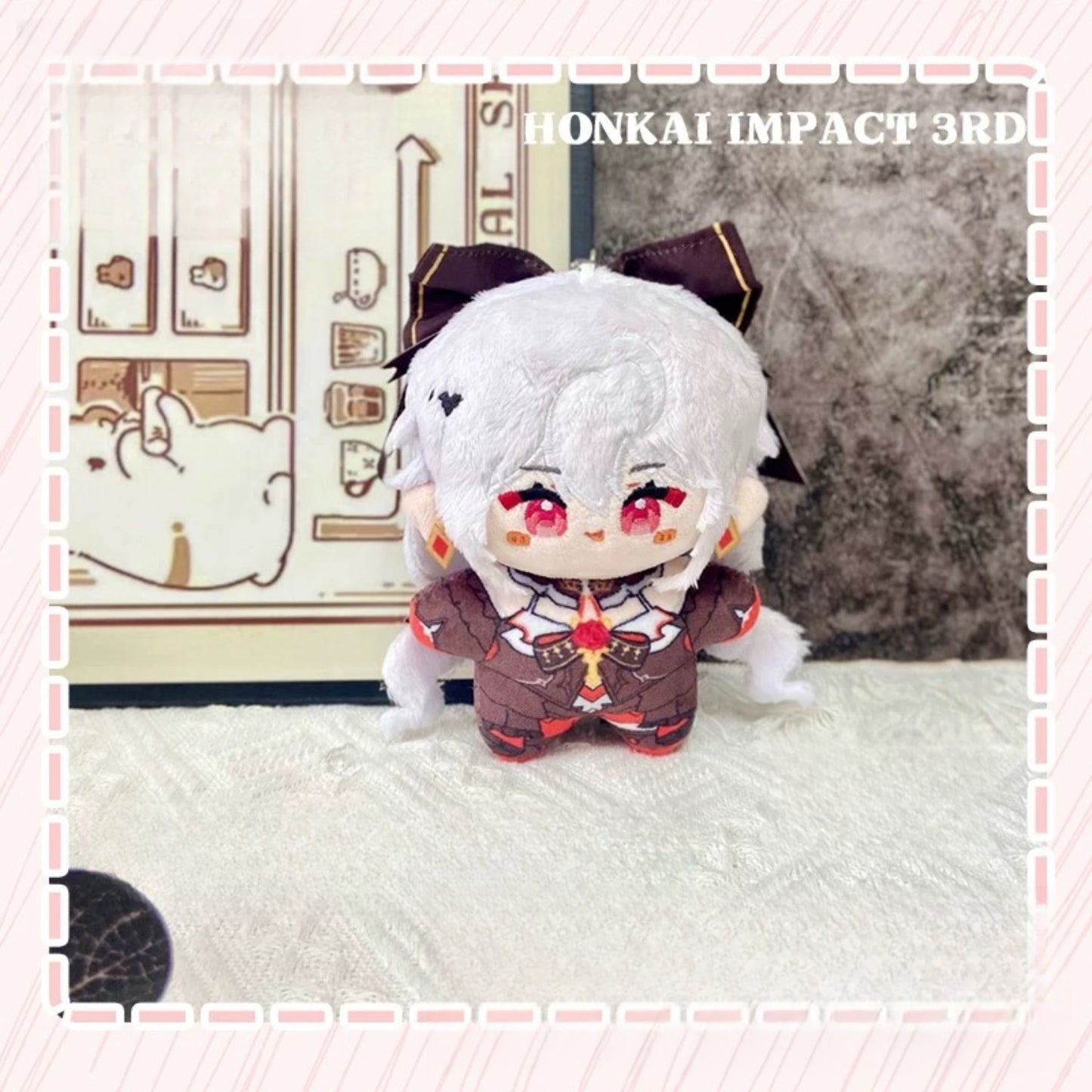 Yolo Anime Honkai Impact 3rd Elysia Theresa Plushie Bag Pendant Plush Doll Stuffed Key Chain Toy