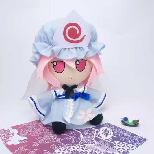 TouHou Project Fumo Saigyouji Yuyuko Plush Doll Stuffed Plushie Toy  Gift 20CM