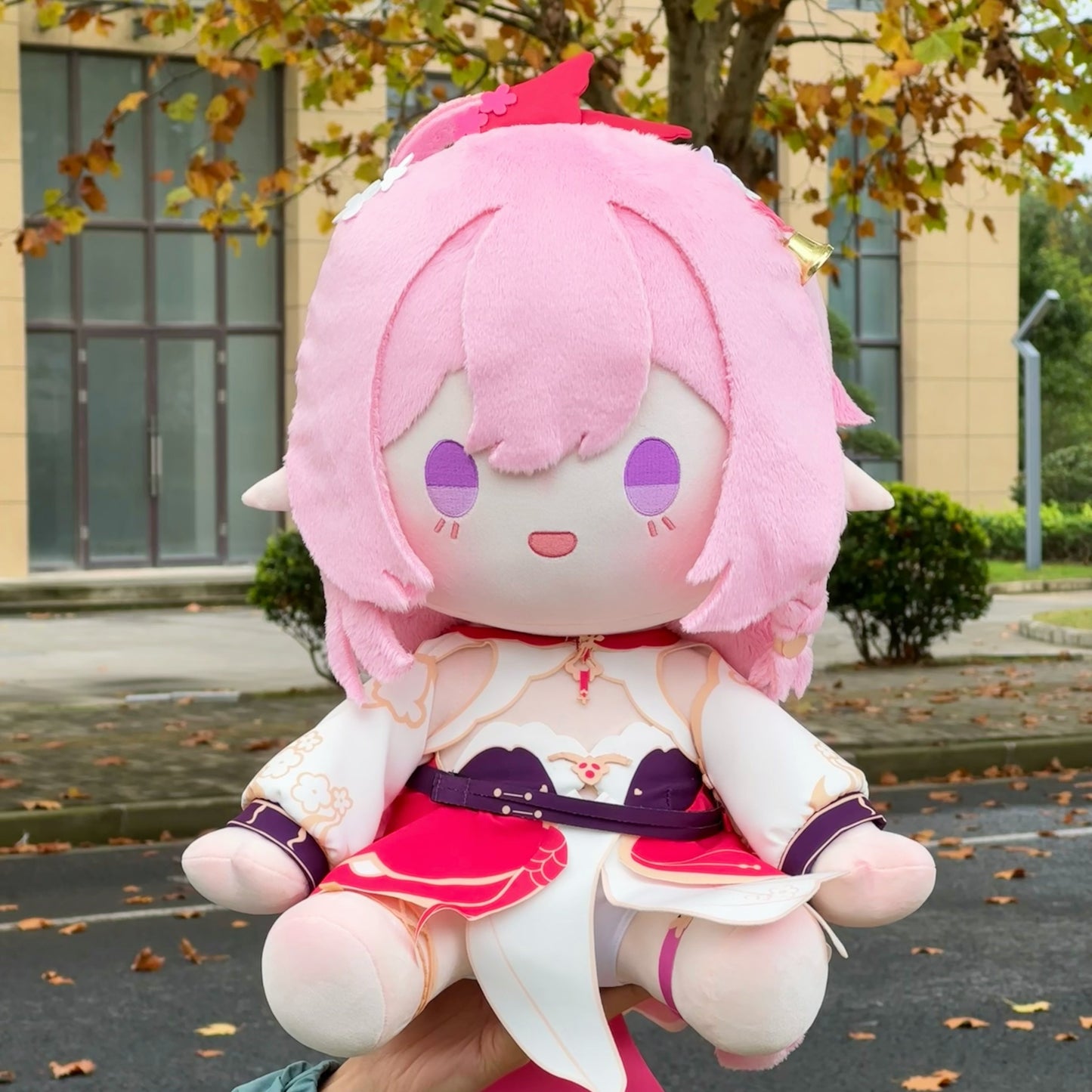 Yolo Anime Honkai Impact 3 Elysia Peachy Spring 40cm Plush Doll Dress up Toy Anime Plushie Game