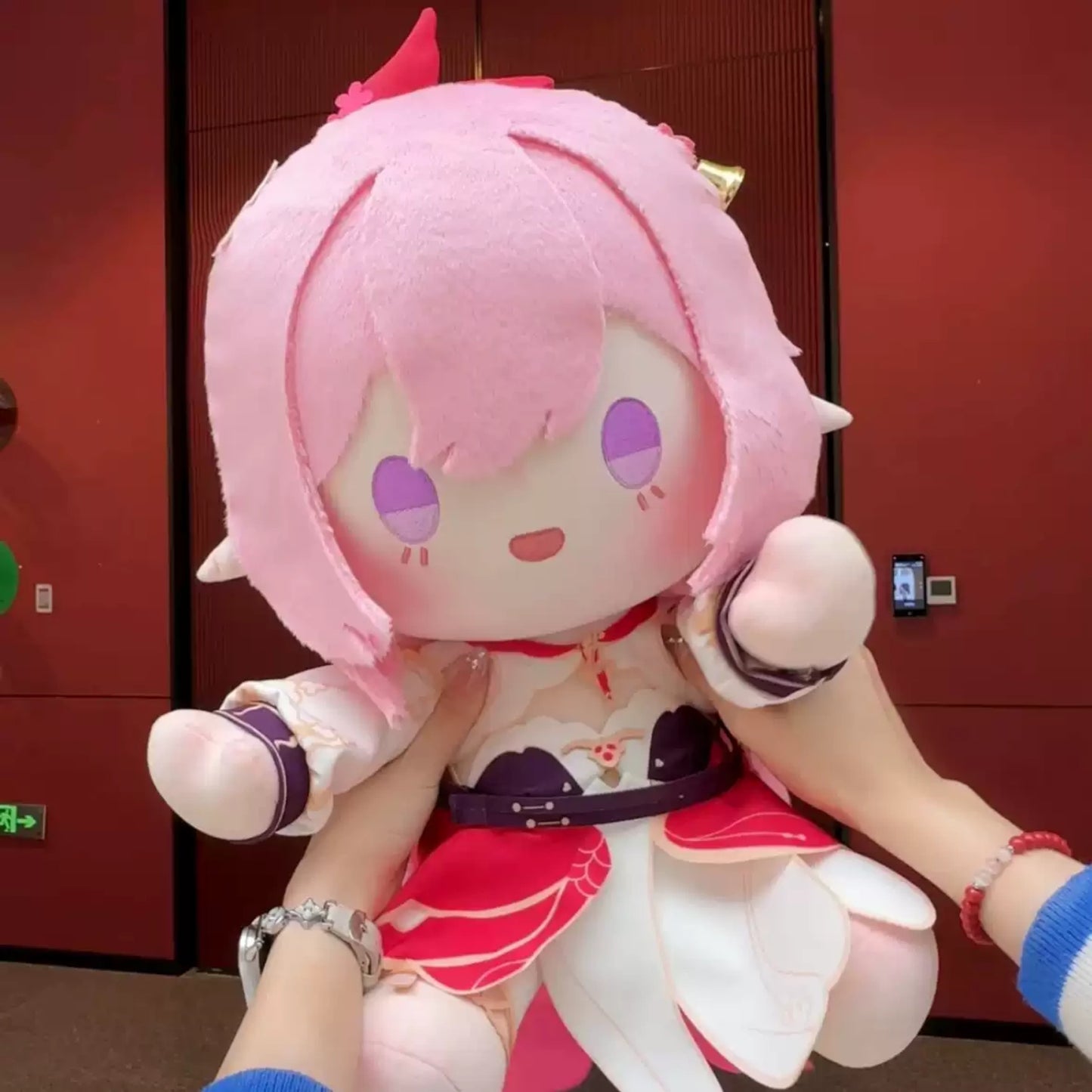 Yolo Anime Honkai Impact 3 Elysia Peachy Spring 40cm Plush Doll Dress up Toy Anime Plushie Game