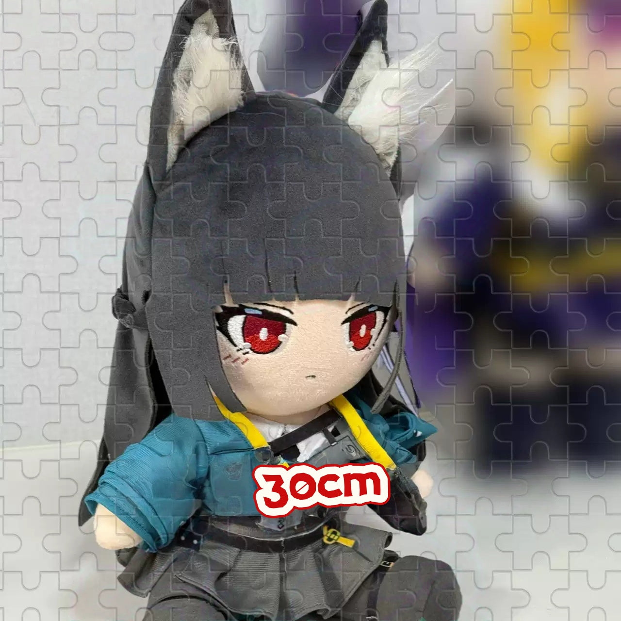 Yolo Anime Zenless Zone Zero  Fan-made Hoshimi Miyabi Plush Doll Dress Up Toy Plushie Gift 30cm