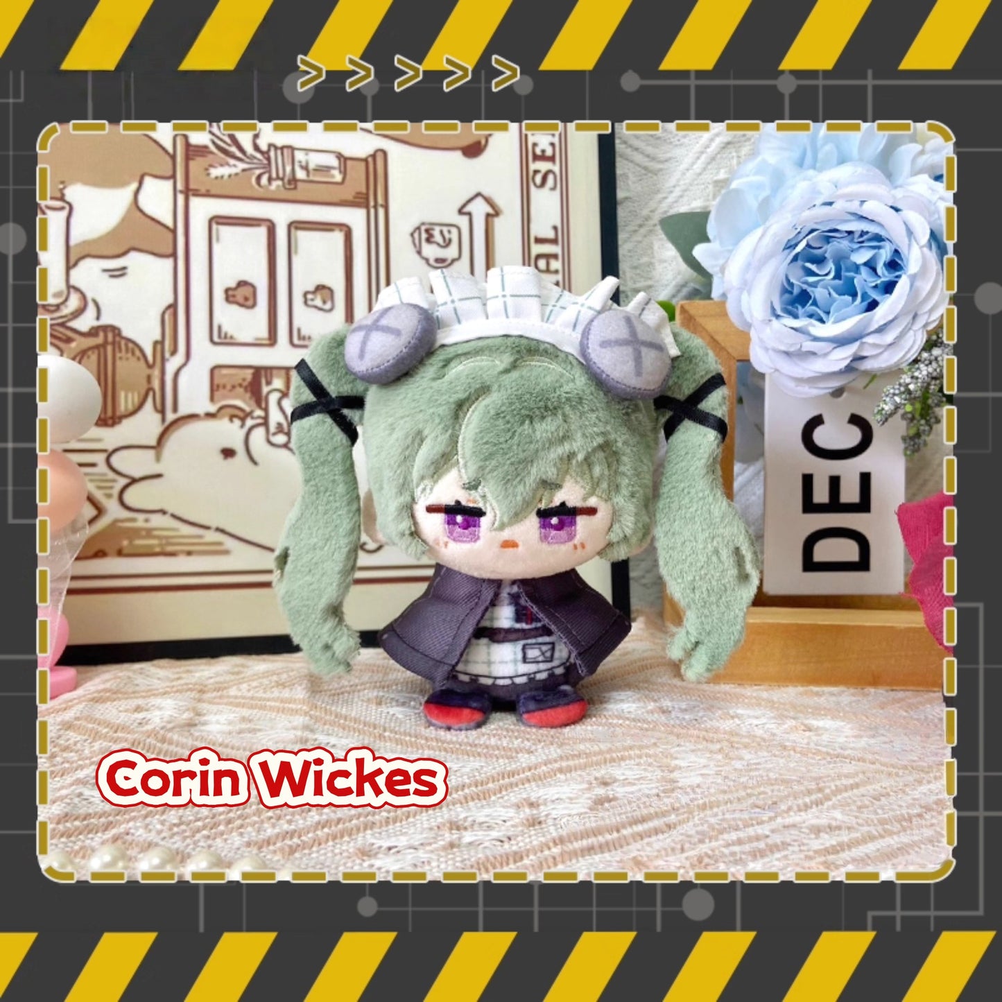 Yolo Anime Zenless Zone Zero Fan-made Zhu Yuan Nicole Demara Corin Wickes Plush Doll Keychain Pendant Toy 12CM