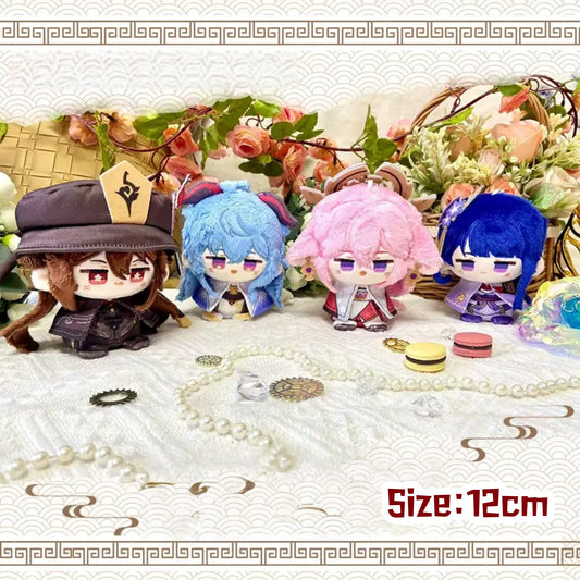 Yolo Anime Yae Miko Hutao Ganyu Fan-made Plush Doll Keychain Pendant Cute Anime Collection Gift Toy 12CM