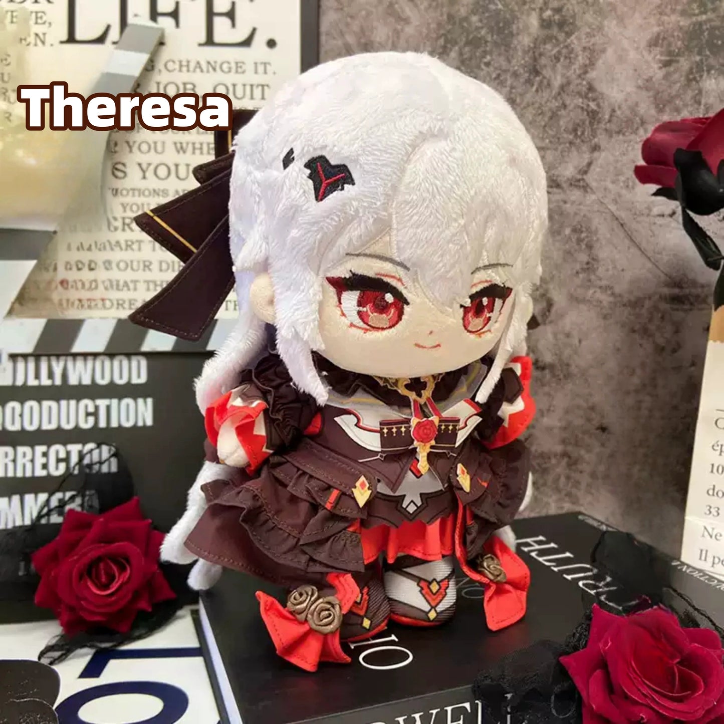 Yolo Anime Honkai Impact 3 Theresa Apocalypse Plush  Dress Up Stuffed Doll 20CM