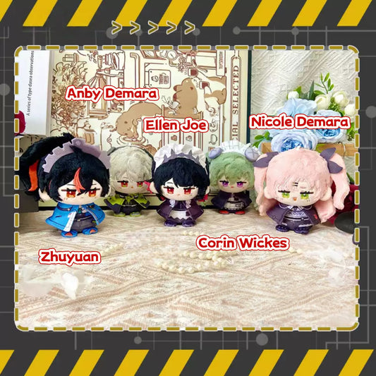 Yolo Anime Zenless Zone Zero Fan-made Zhu Yuan Nicole Demara Corin Wickes Plush Doll Keychain Pendant Toy 12CM