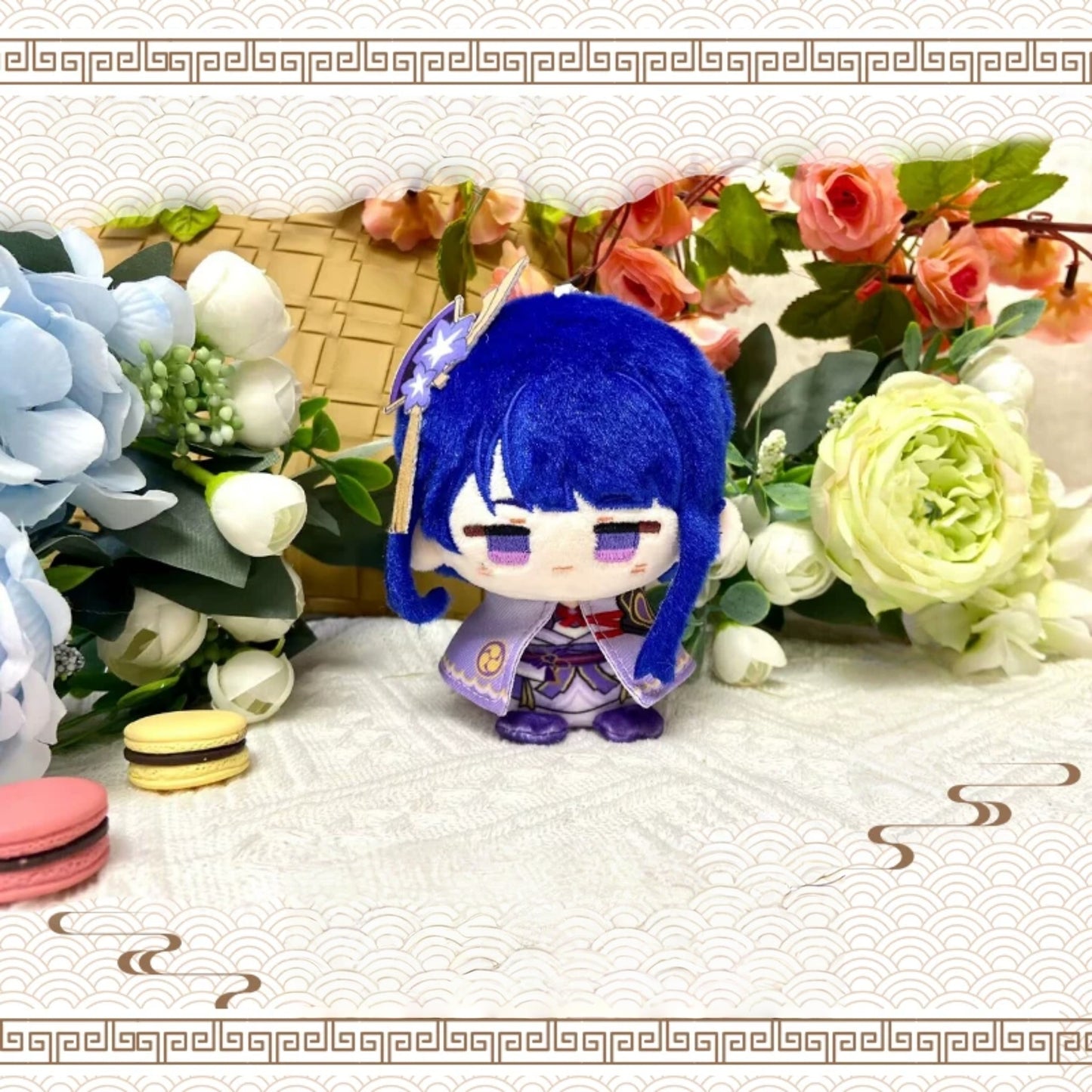 Yolo Anime Yae Miko Hutao Ganyu Fan-made Plush Doll Keychain Pendant Cute Anime Collection Gift Toy 12CM