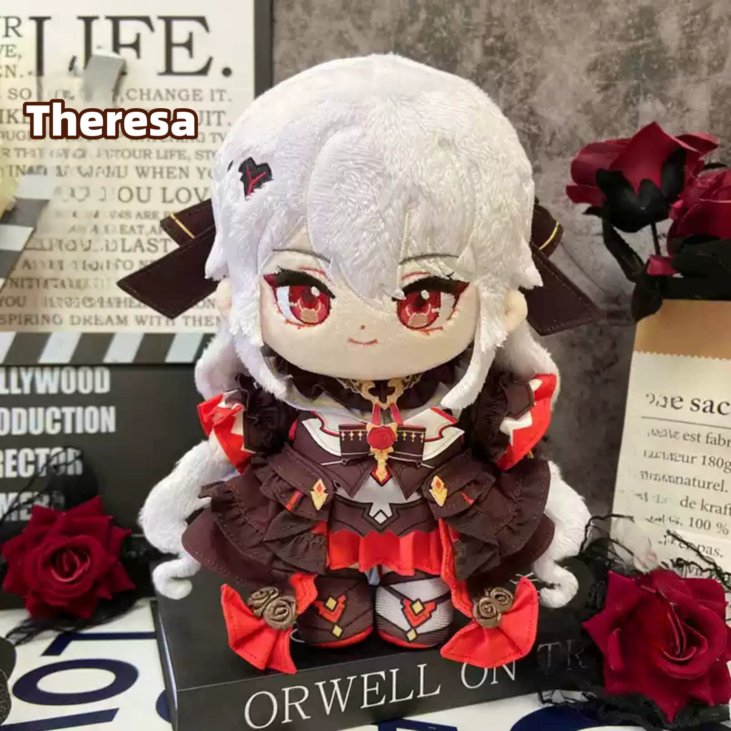 Yolo Anime Honkai Impact 3 Theresa Apocalypse Plush  Dress Up Stuffed Doll 20CM
