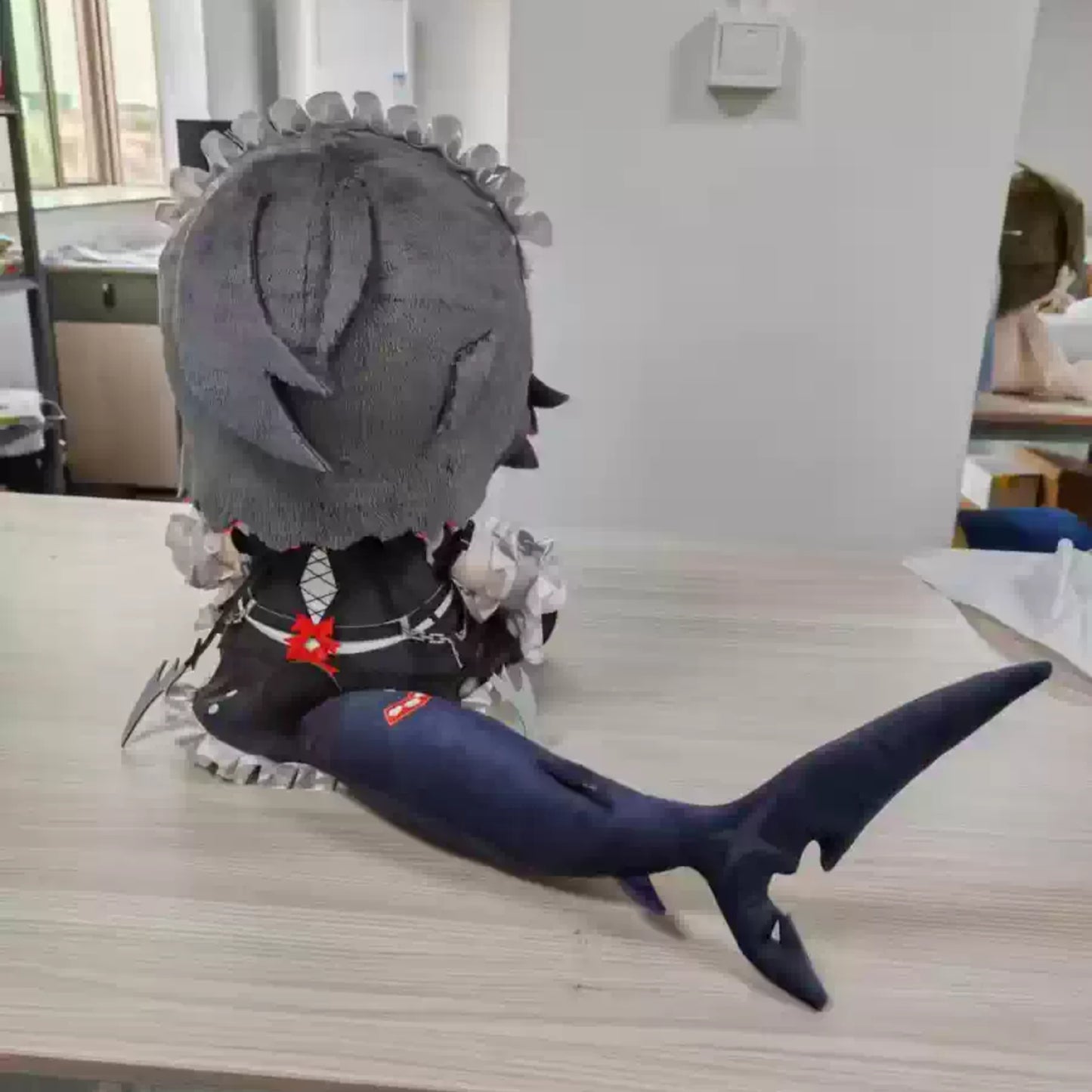 Yolo Anime Fan-made  Ellen Joe 40cm Plush Doll Pillow Dress up Stuffed Toy Gift