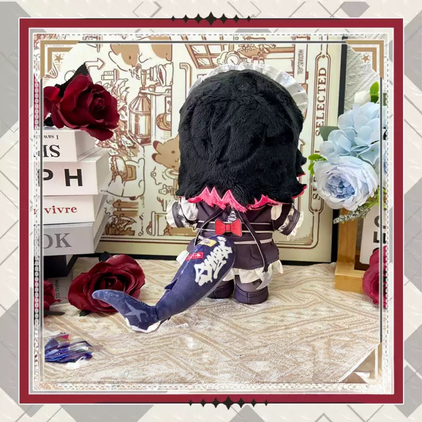 Yolo Anime Zzz  Fan-made Ellen Joe Shark  Plush Doll Pillow Dress up Toy 20cm Gift