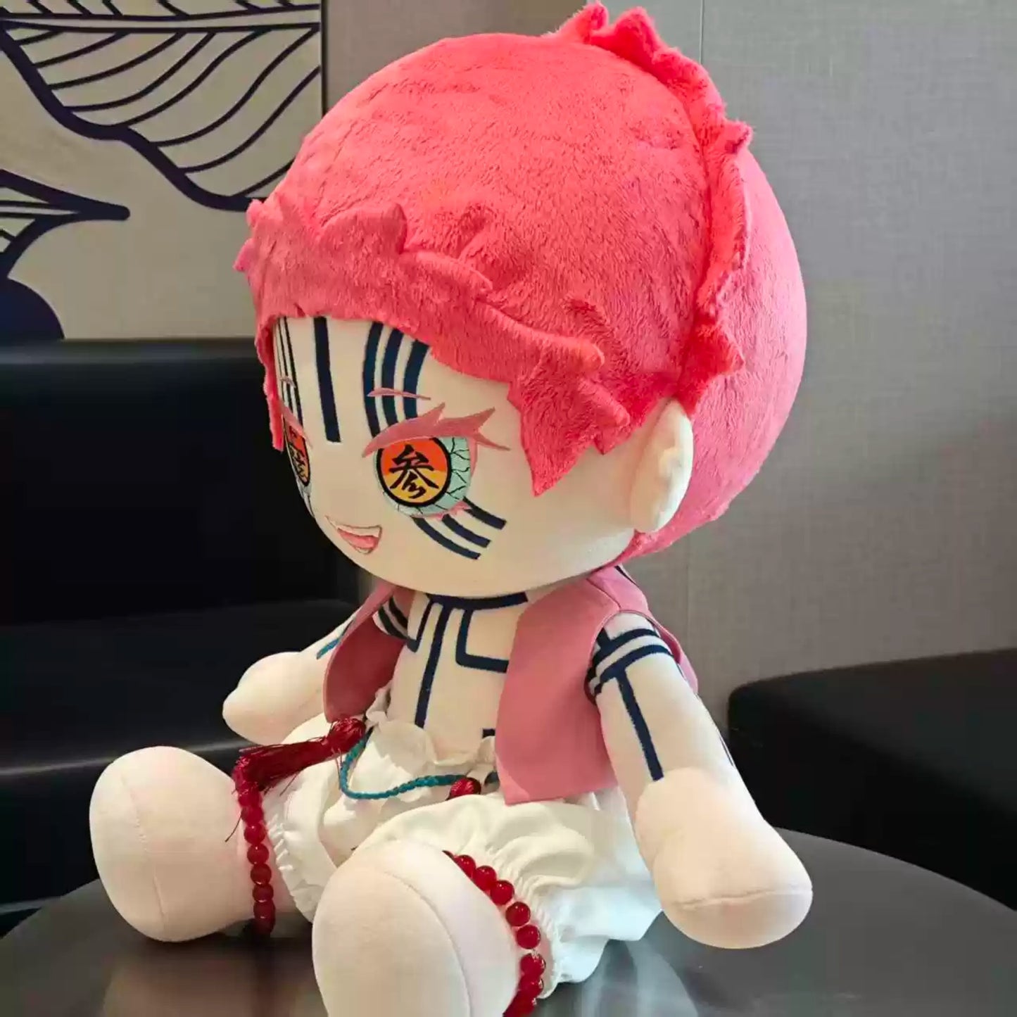 YoloAnime Akaza Inspired Plush Doll Demon Warrior Stuffed Figure Fan |Fan-made Collectible