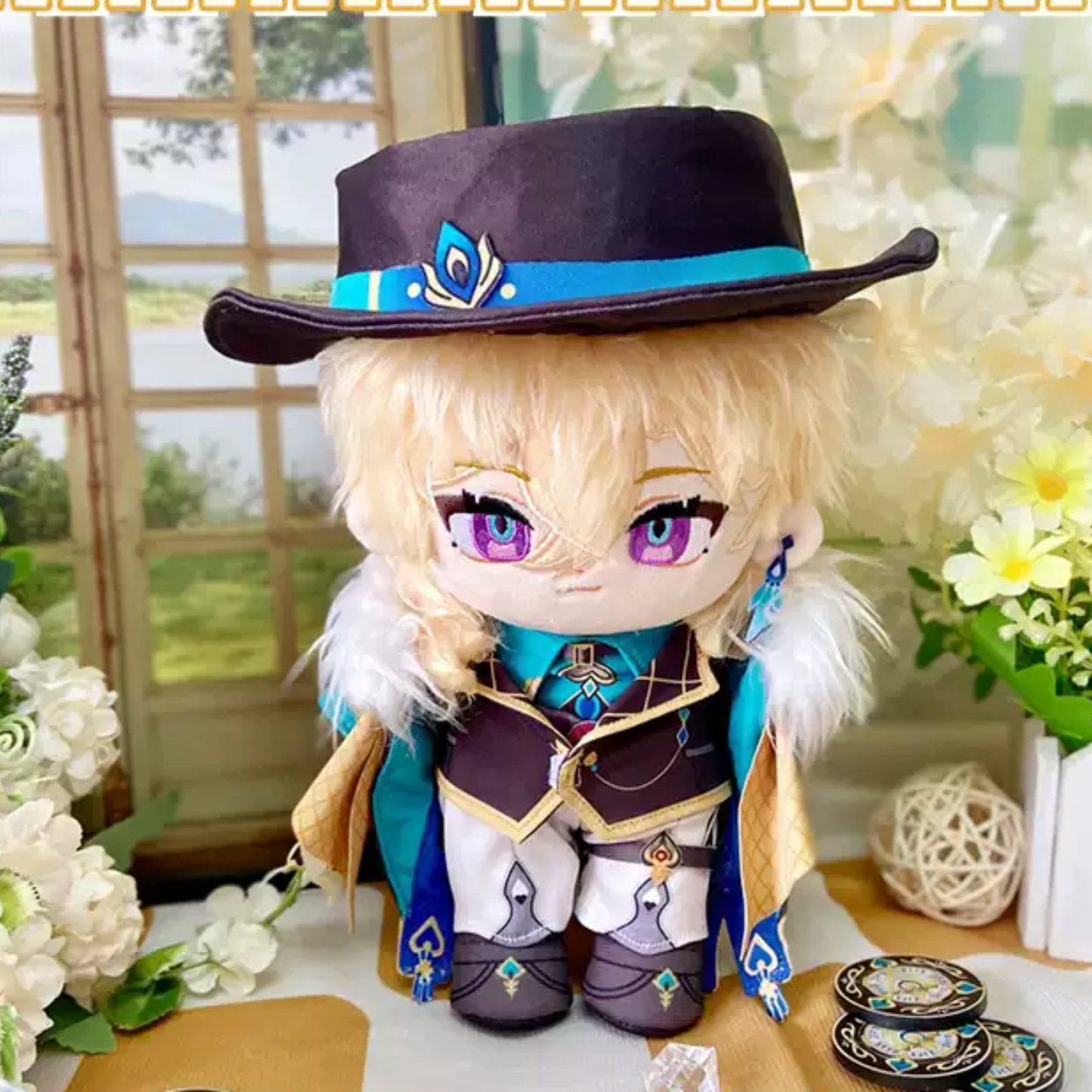 Yolo Anime Honkai: Star Rail Aventurine Plush Doll Stuffed Dress Up  Plushie Toy Gift 20CM