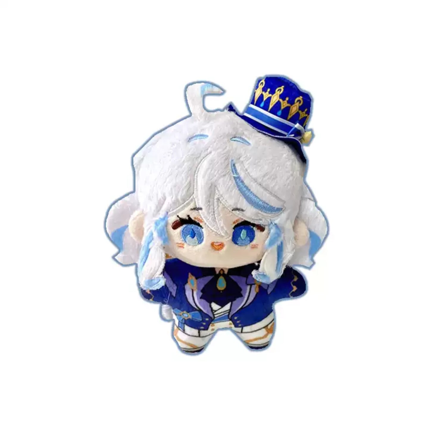 Yolo Anime Genshin Impact  Furina Focalors /Neuvillette/ 12cm Plush Doll Keychain Toy Anime