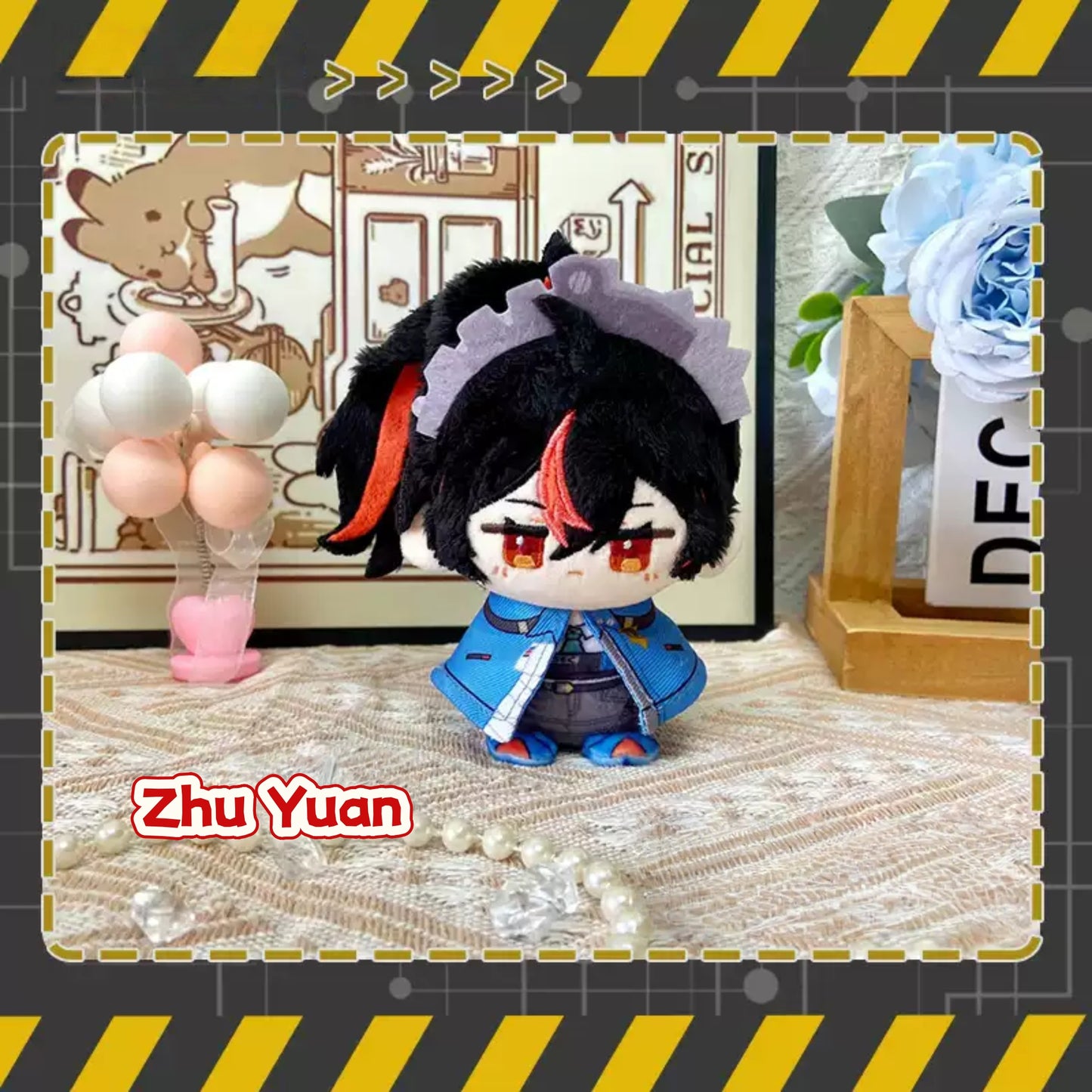 Yolo Anime Zenless Zone Zero Fan-made Zhu Yuan Nicole Demara Corin Wickes Plush Doll Keychain Pendant Toy 12CM